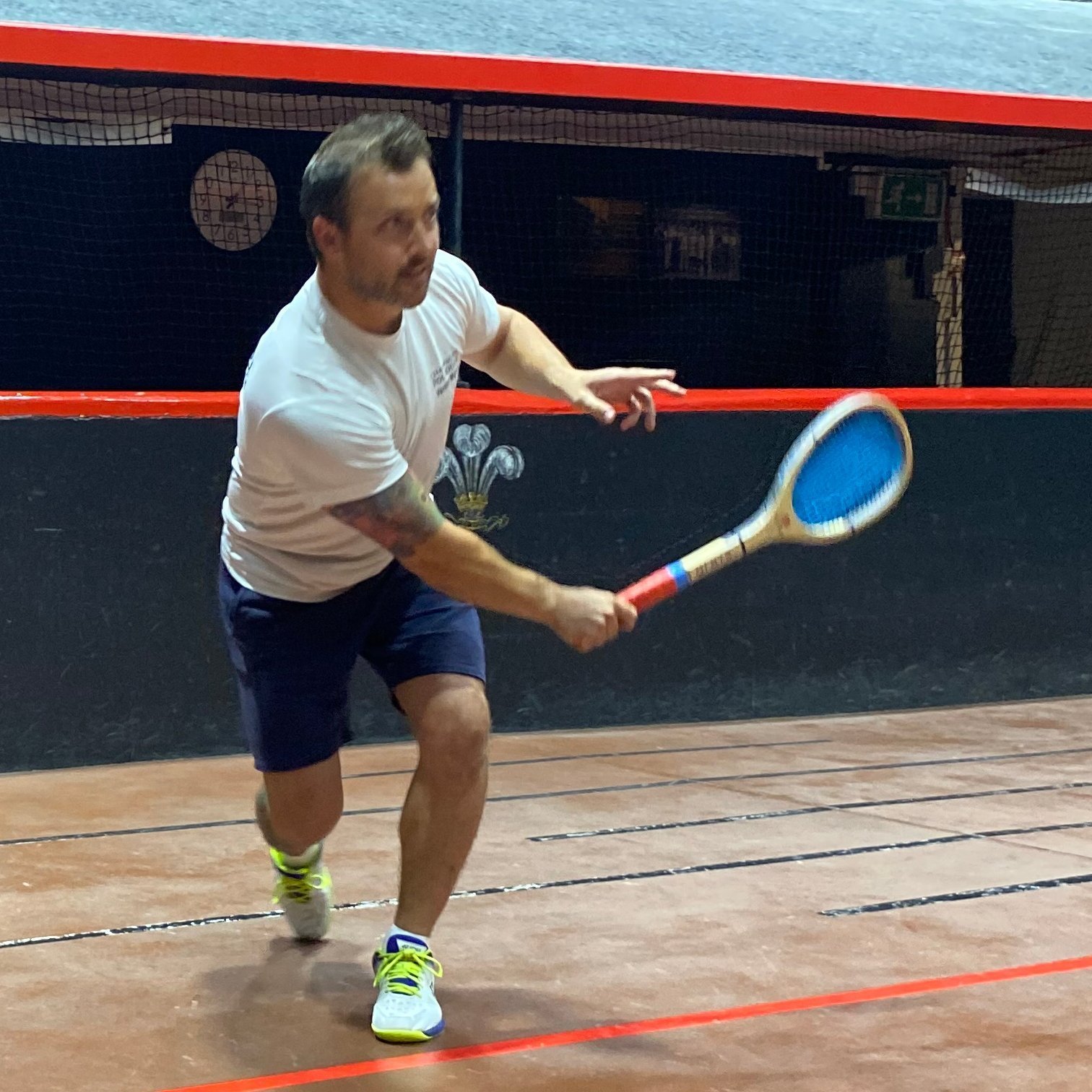 Professional real tennis player